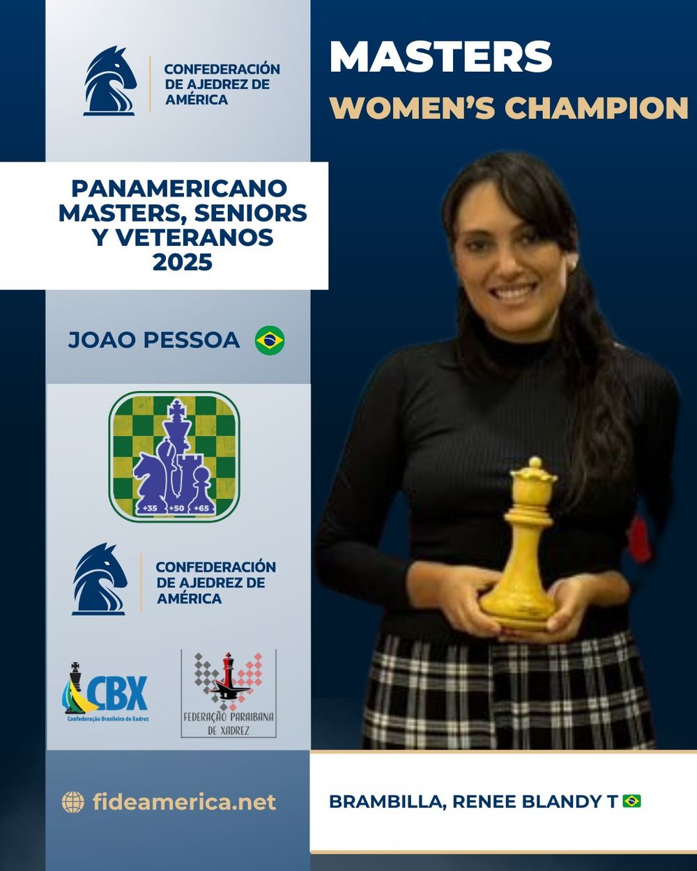 Renee Brambilla con trofeo